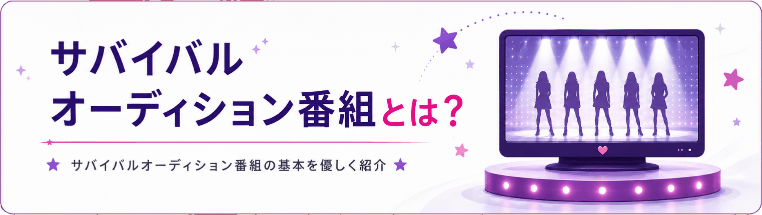 サバイバルオーディション番組について